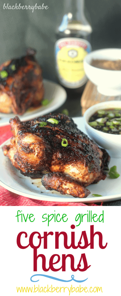 Five Spice Grilled Cornish Hens with Mongolian Grill Sauce #juicygrilledcornish #cbias #ad #chicken #grill