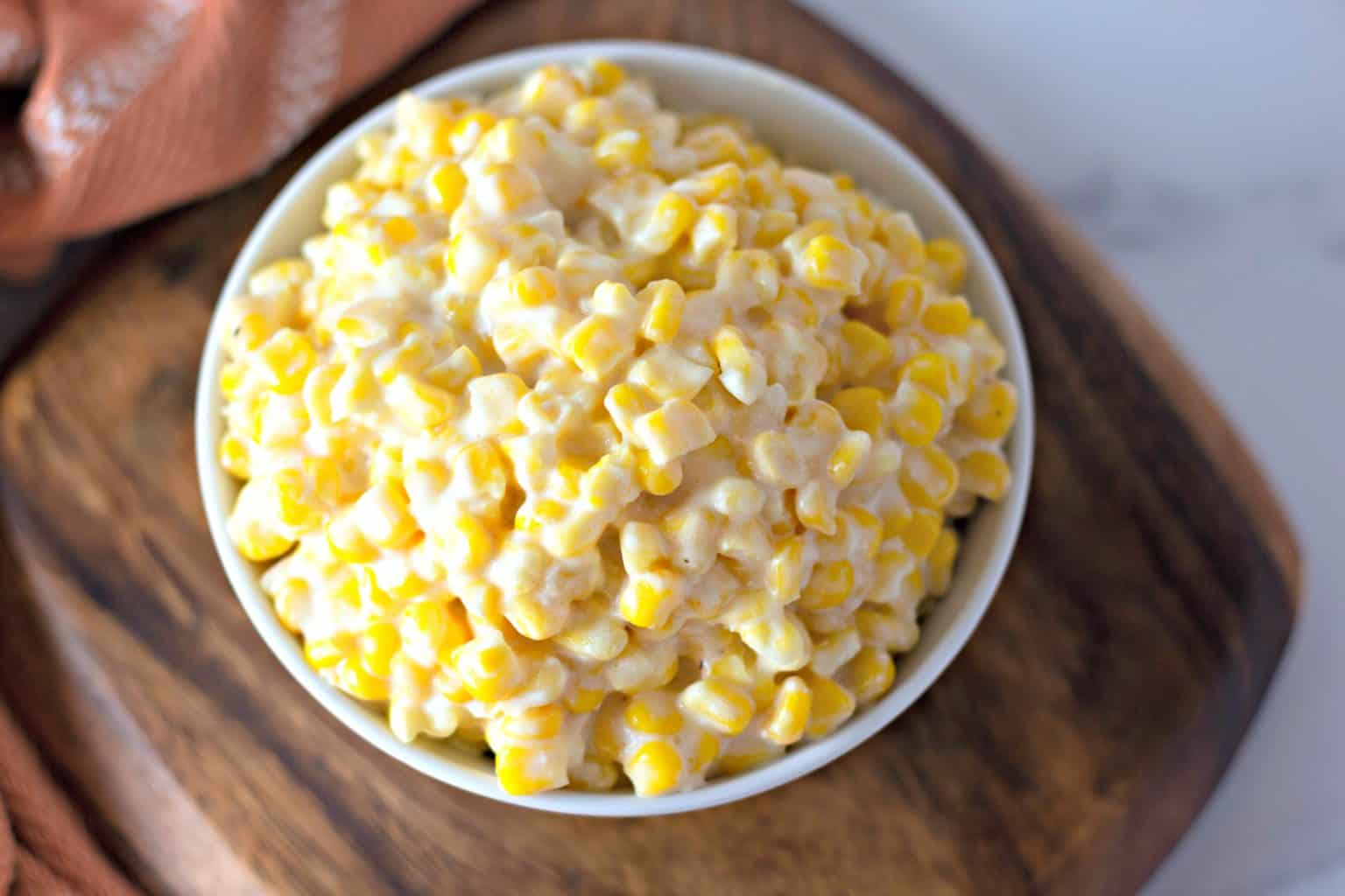 Easy Cream Cheese Corn Casserole (No Sour Cream) - Side Dish