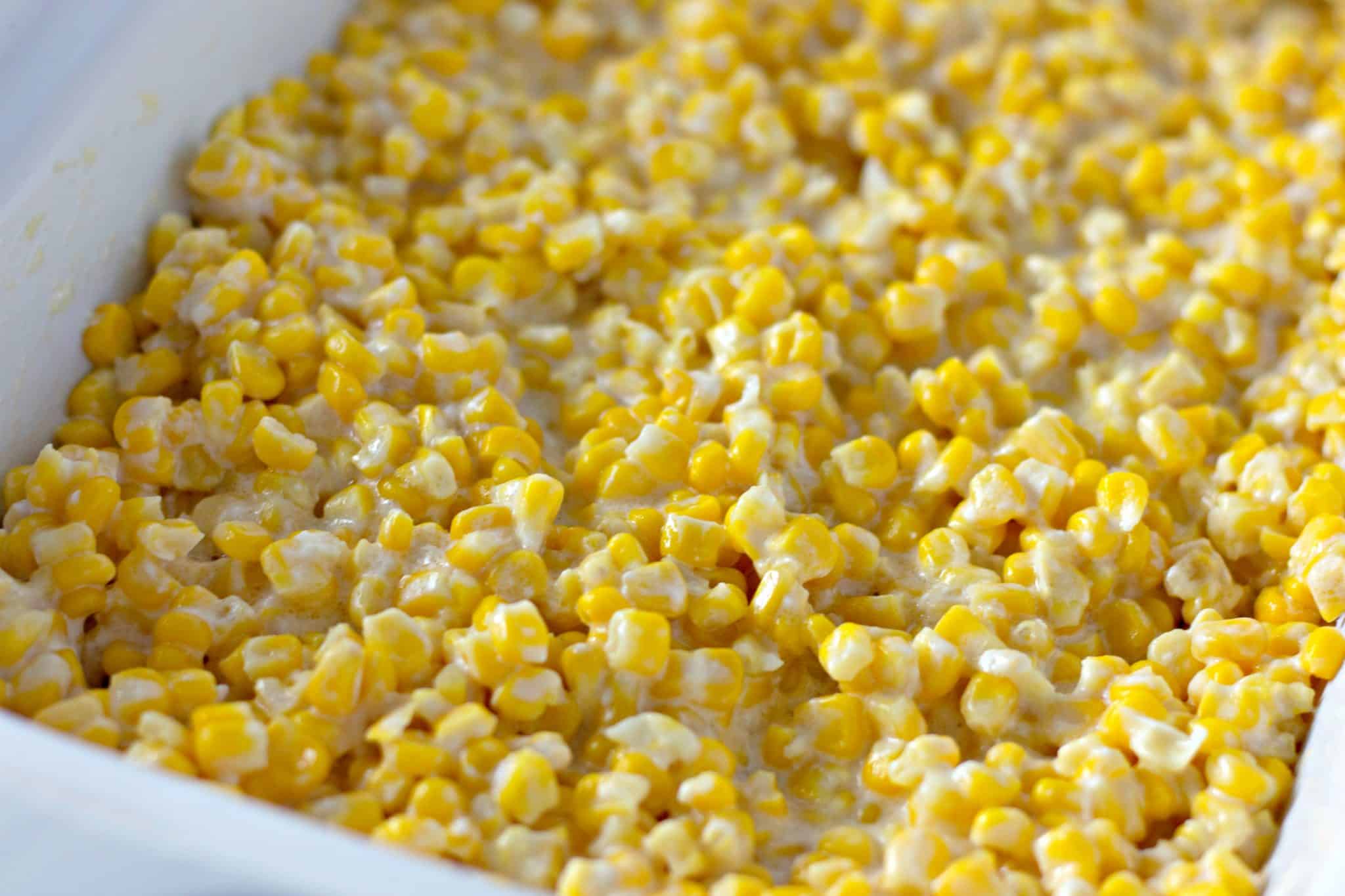 Easy Cream Cheese Corn Casserole with Green Chiles - Side Dish