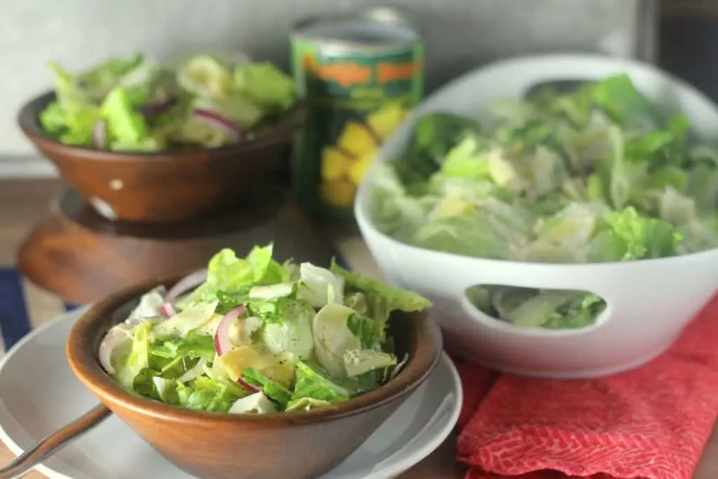 Italian House Salad | Italian Side Dishes | Salad with Artichokes 