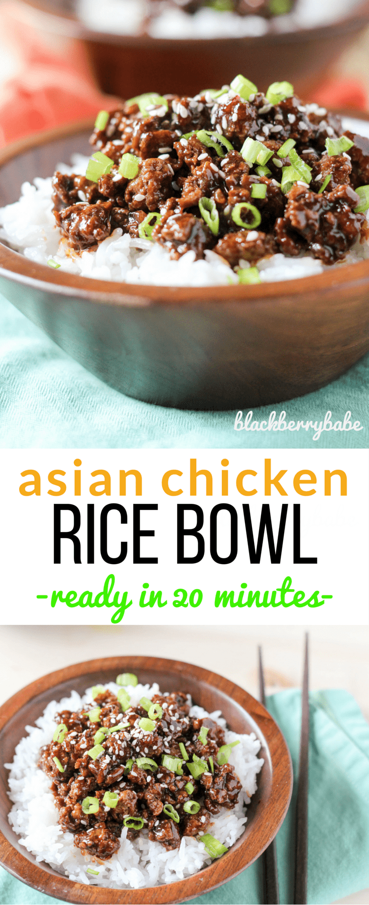 Asian Chicken Rice Bowl