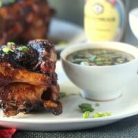 Five-Spice Rubbed Cornish Hens with Mongolian Barbecue Sauce 
