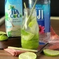lime and lemongrass infused water