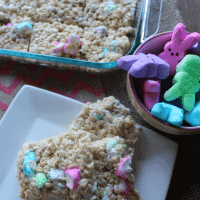 Easter Marshmallow Treats with Peeps