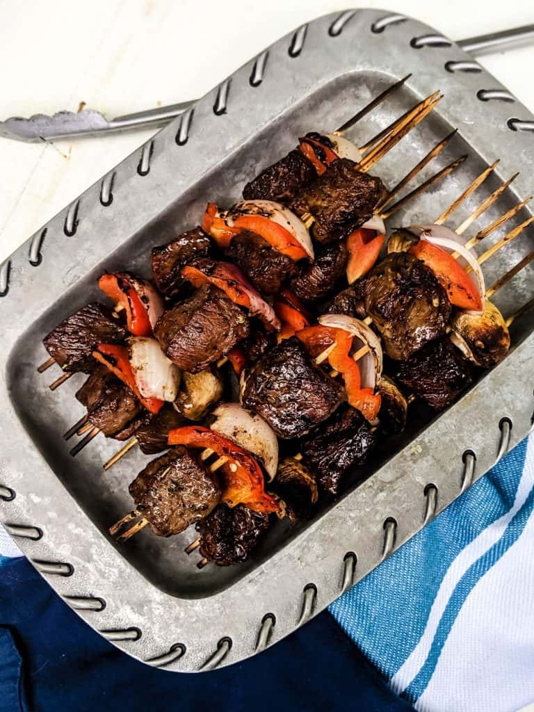 Marinated Beef Kabobs | Steak Kabobs Recipe