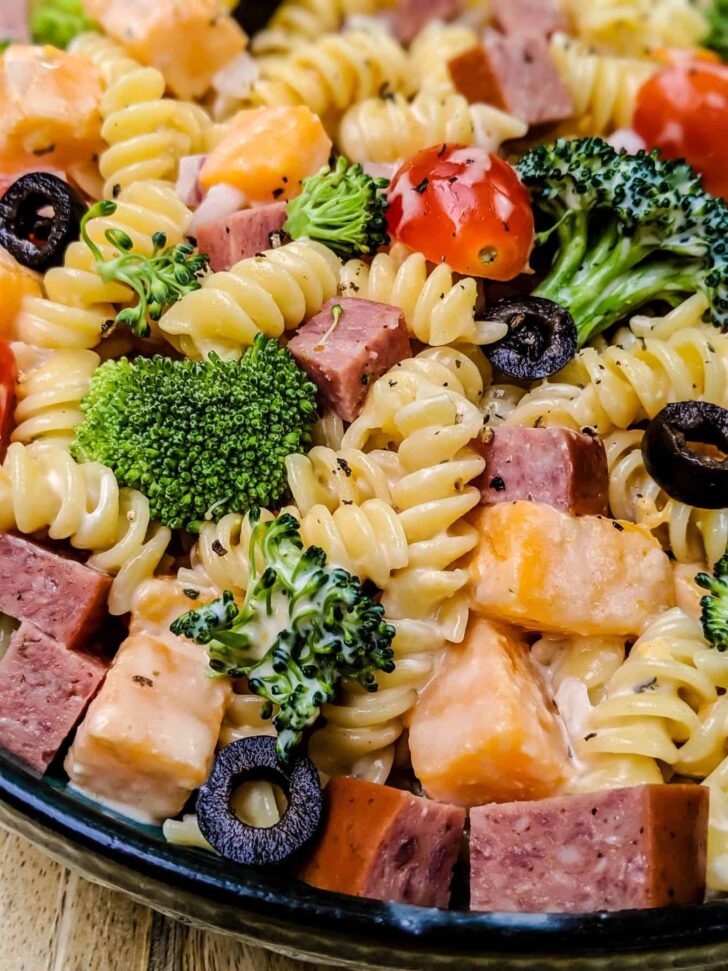 The Best Creamy Pasta Salad (with Summer Sausage) - Recipe by ...