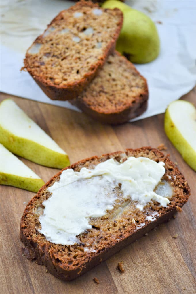 Fresh Pear Bread - Easy, homemade bread with fresh pears!