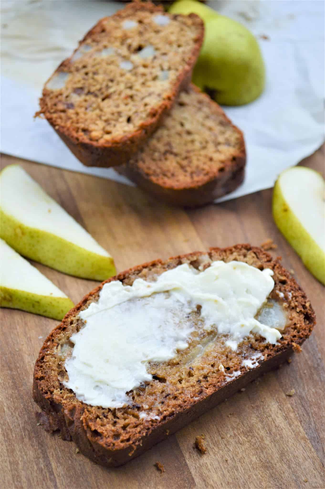 Fresh Pear Bread Easy, homemade bread with fresh pears!