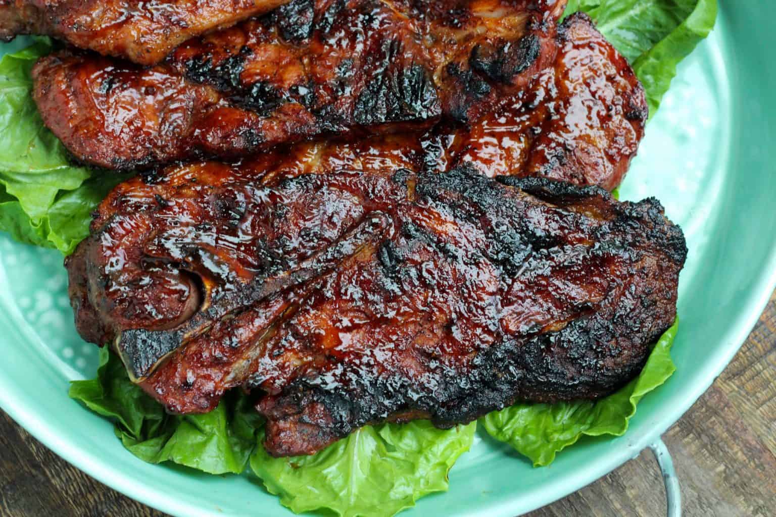The Best Barbecued Pork Steaks Grilled Pork Steak Recipe