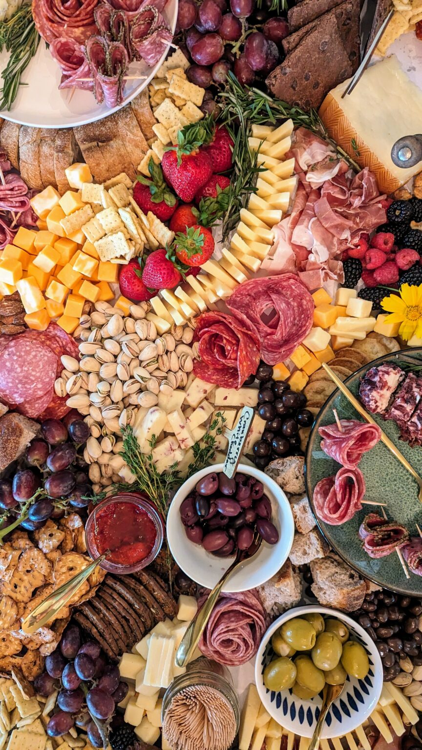 How to Create a Grazing Table (Charcuterie Table DIY)