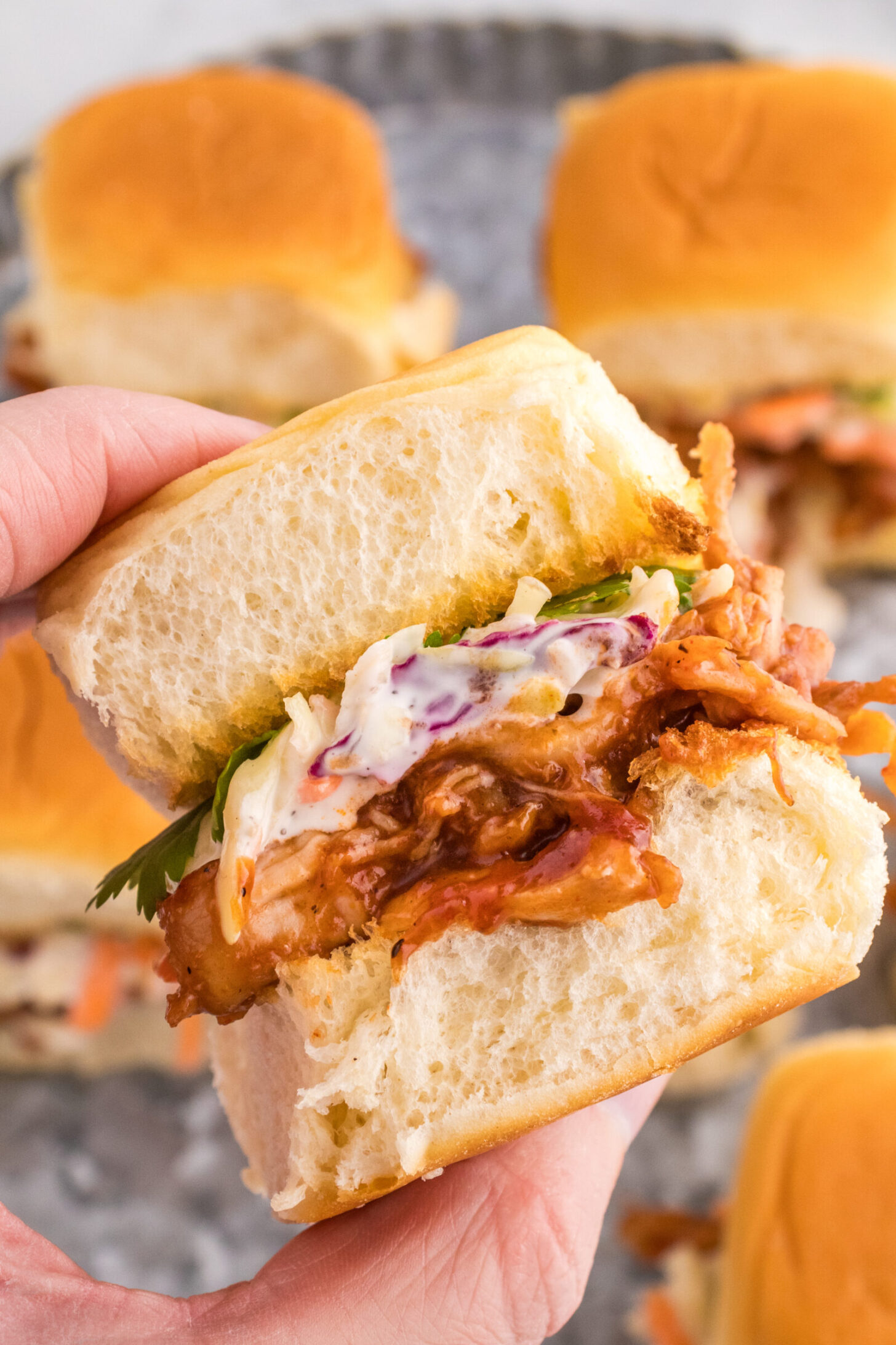 Leftover Pulled Pork Sliders - Recipe by Blackberry Babe