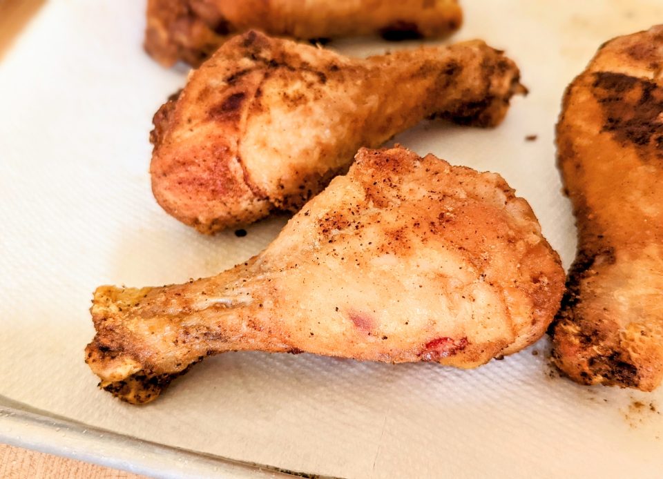 Pan Fried Chicken Legs Recipe by Blackberry Babe