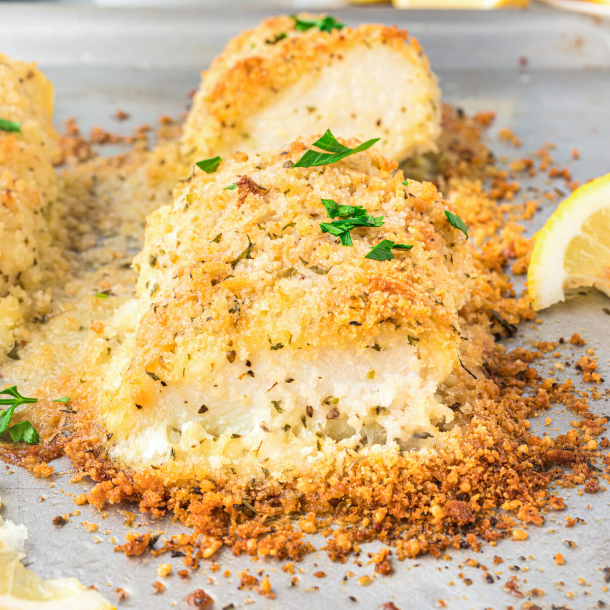 Easy Panko Parmesan Crusted Baked Cod