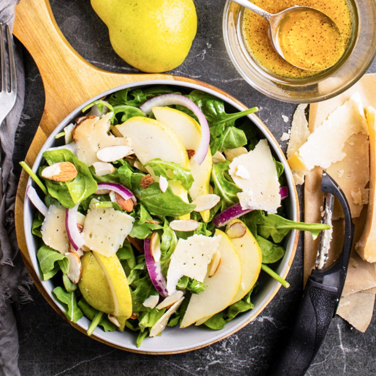 Citrus and Pear Spinach Salad - Recipe by Blackberry Babe
