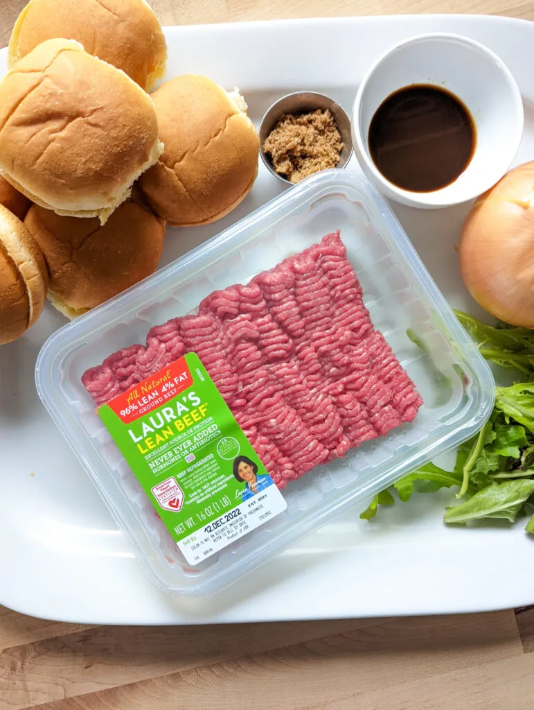 An overhead photo of Laura's Lean Ground Beef