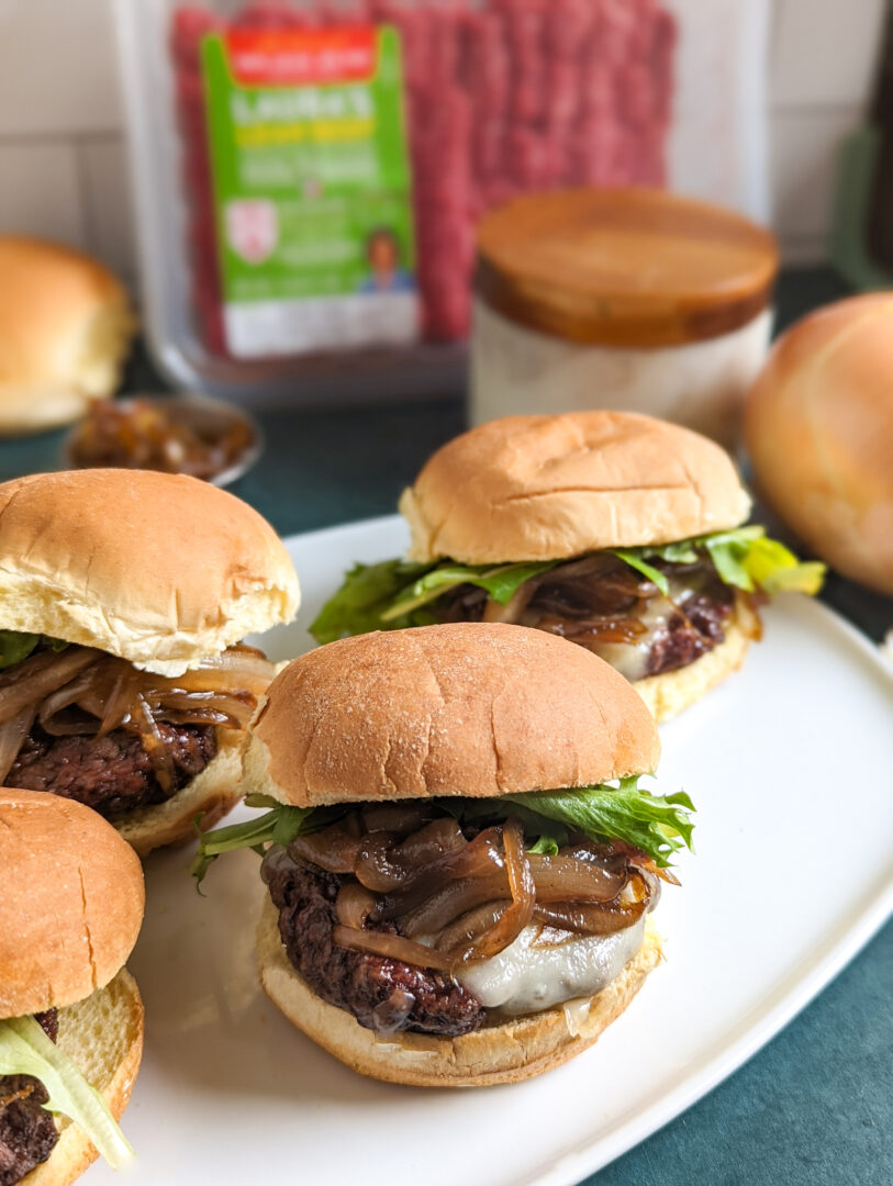 French Onion Air Fryer Sliders Easy Air Fryer Burger Recipe