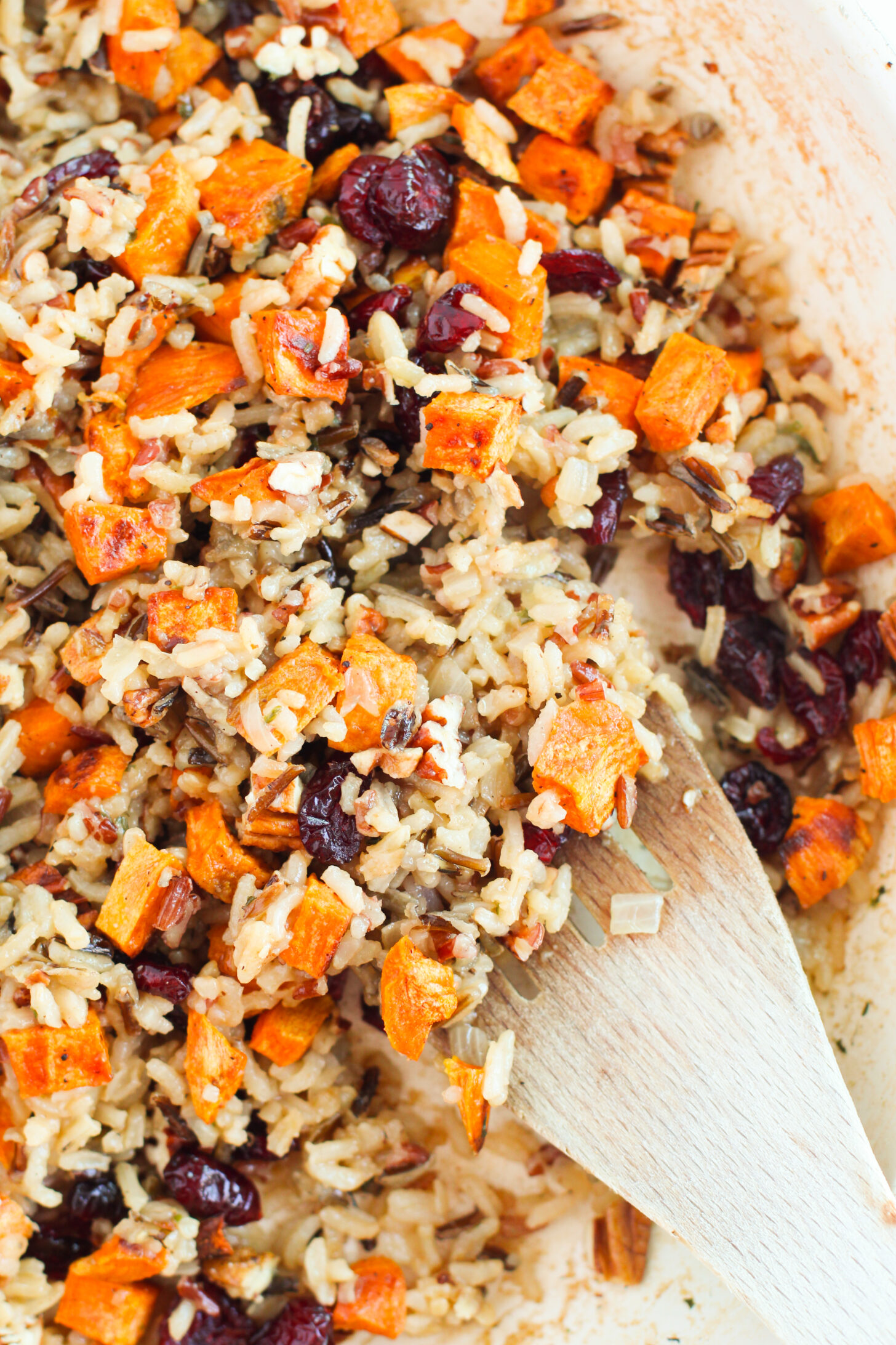 Thanksgiving Rice with Cranberries and Sweet Potatoes