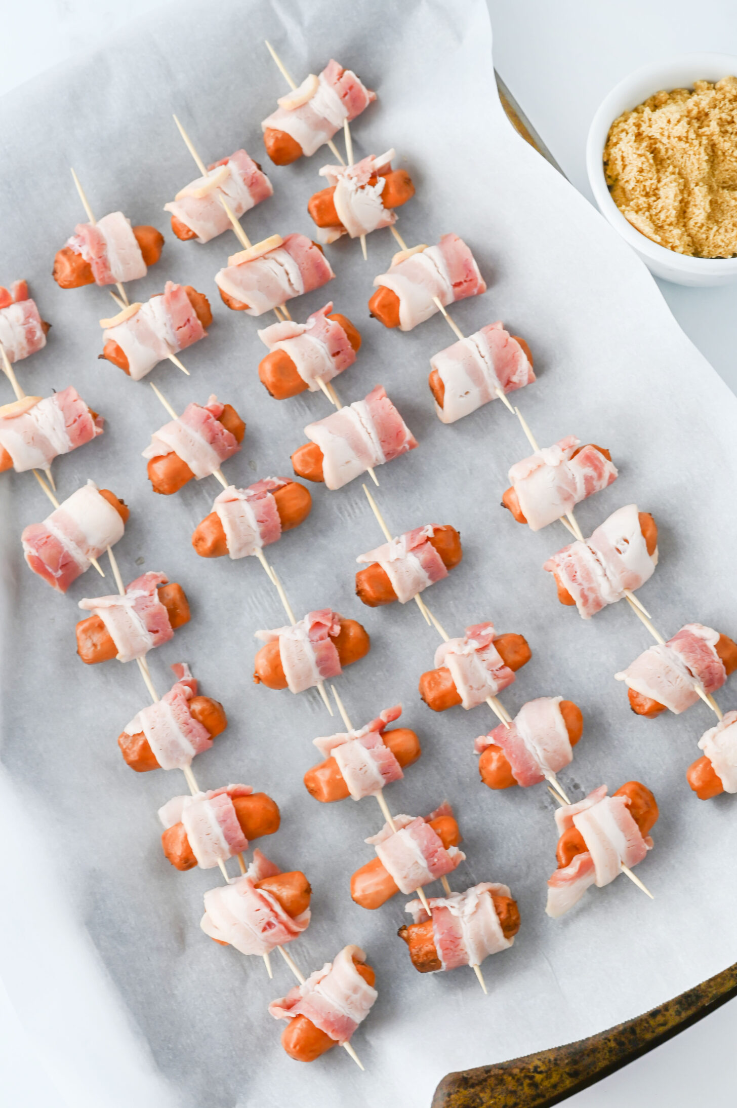 Brown Sugar Bacon Wrapped Little Smokies - Recipe by Blackberry Babe