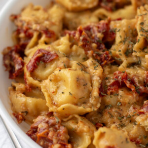 a bowl of marry me tortellini