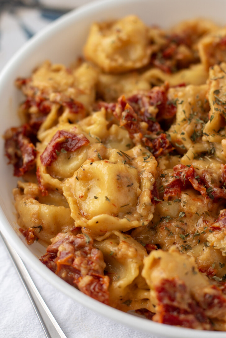 a bowl of marry me tortellini