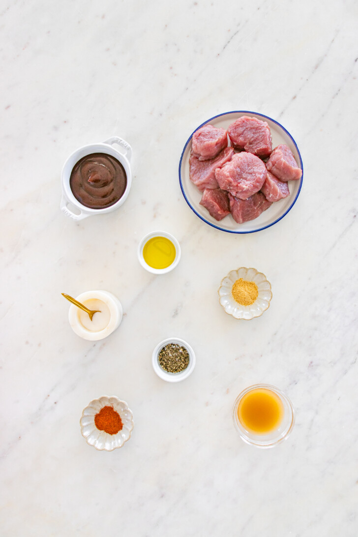 ingredients for pork medallions