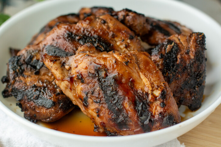 a grilled boneless skinless chicken thigh