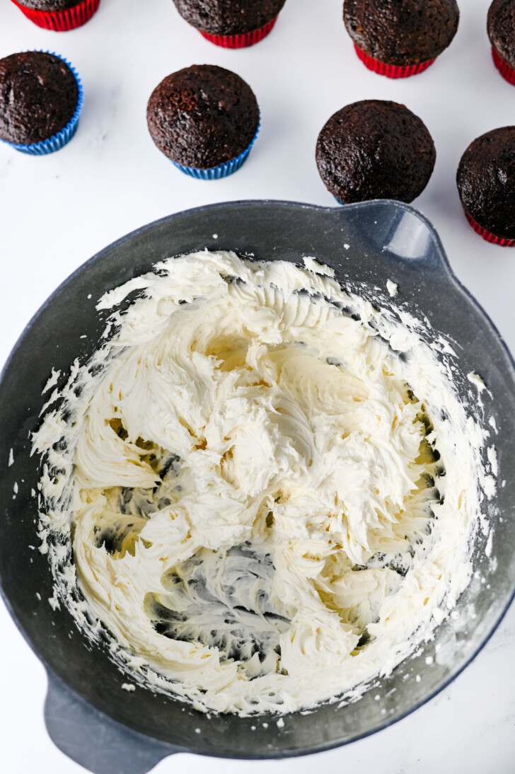 homemade frosting in a bowl