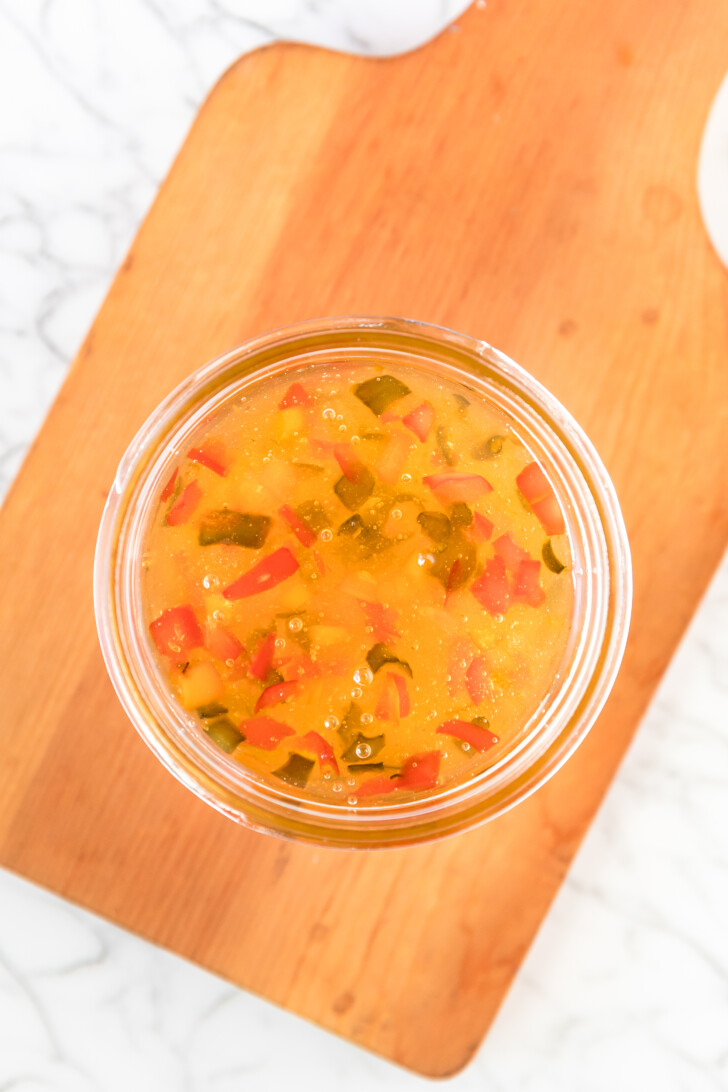 pepper jelly in a jar
