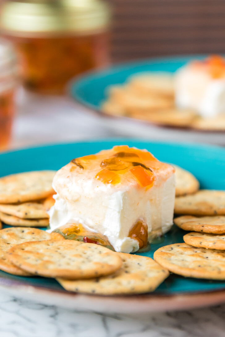 pepper jelly on cream cheese
