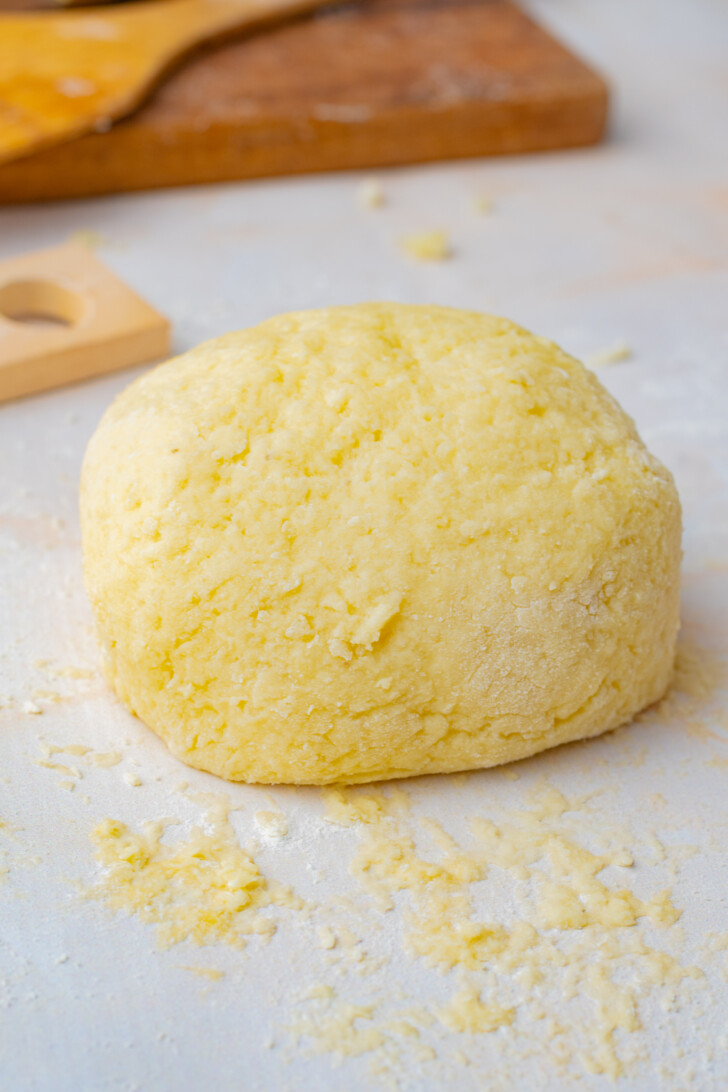 a gnocchi dough ball